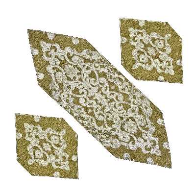 ست سه تکه رومیزی مدل گلستان کد M3-3