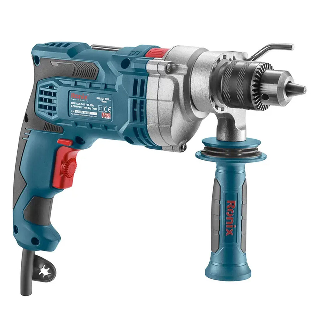 دریل برقی چکشی 13 میلی‌متری 900 وات رونیکس مدل 2290