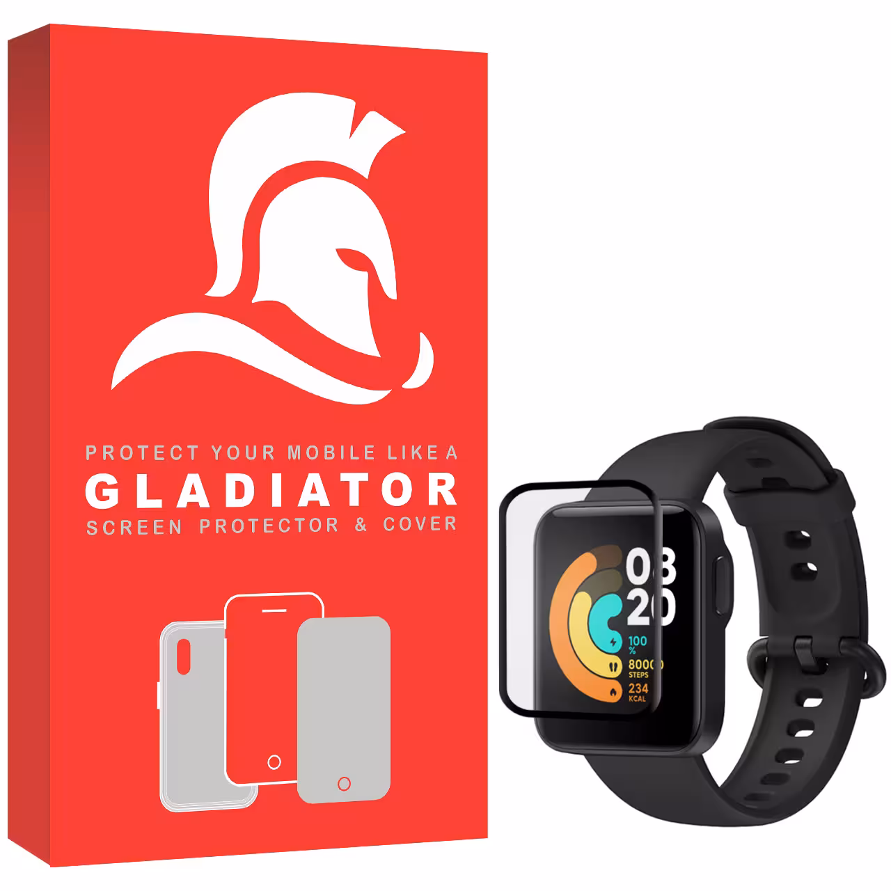 محافظ صفحه نمایش گلادیاتور مدل GWP1000 مناسب برای ساعت هوشمند شیائومی Mi Watch Lite