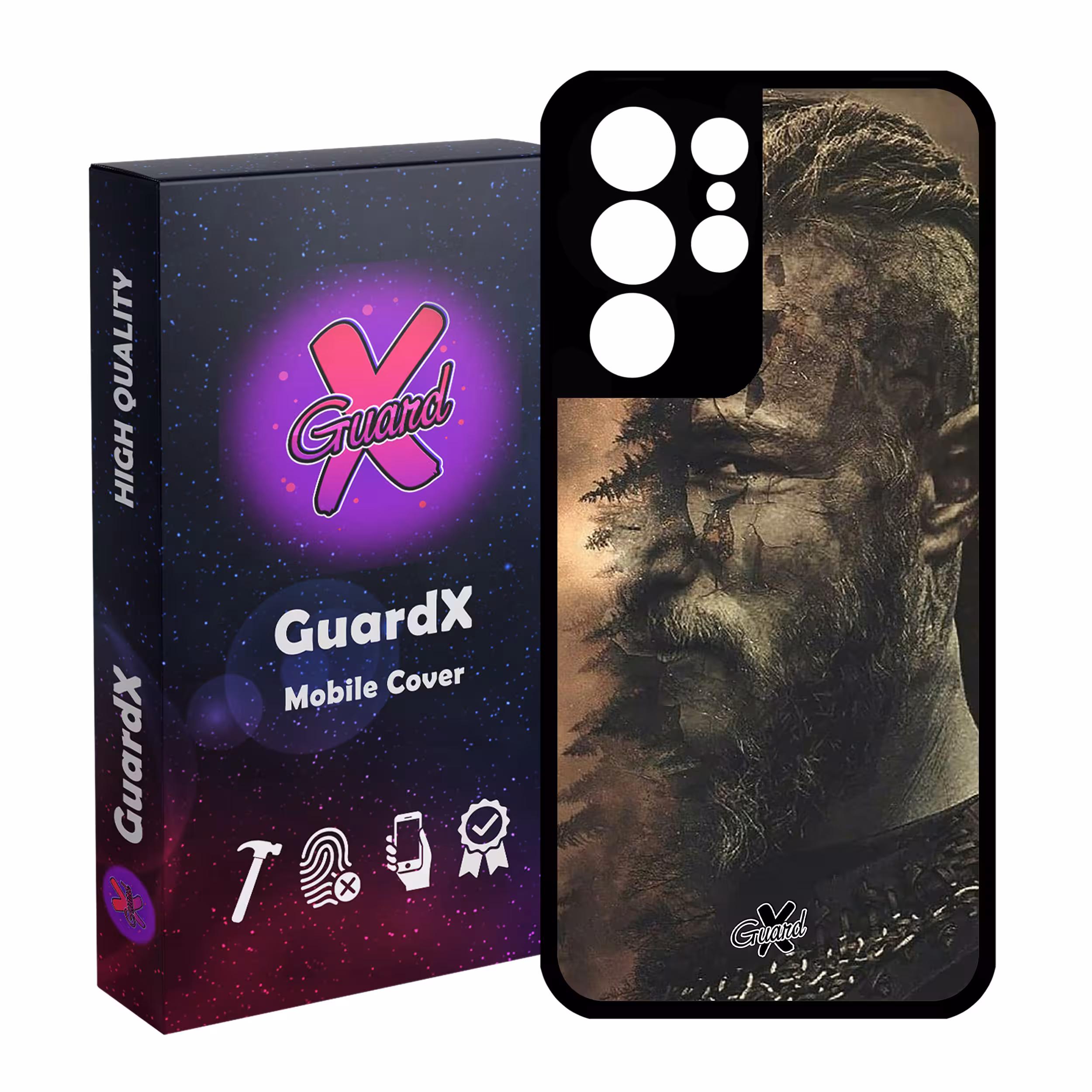کاور گارد ایکس طرح Ragnar مدل Glass10347 مناسب برای گوشی موبایل سامسونگ Galaxy S21 Ultra