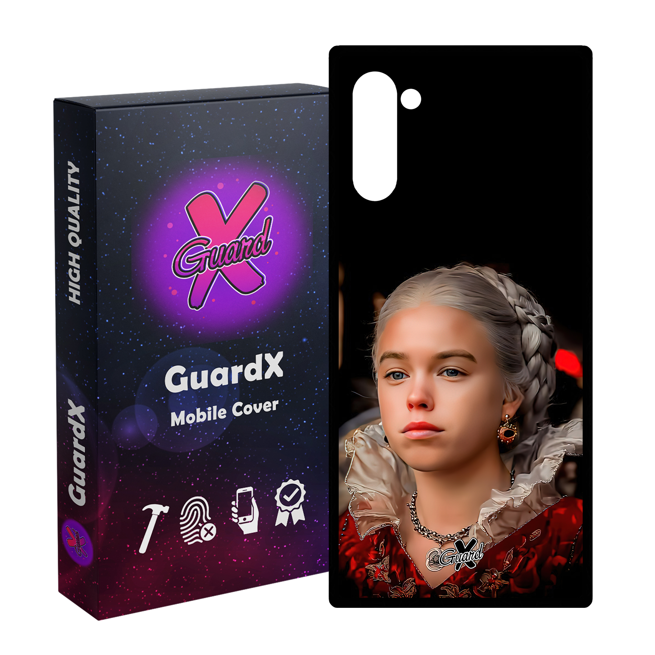 کاور گارد ایکس طرح خاندان اژدها مدل Glass10493 مناسب برای گوشی موبایل سامسونگ Galaxy Note 10