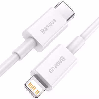 کابل تبدیل USB-C به لایتنینگ باسئوس مدل SUPERIOR طول 1 متر