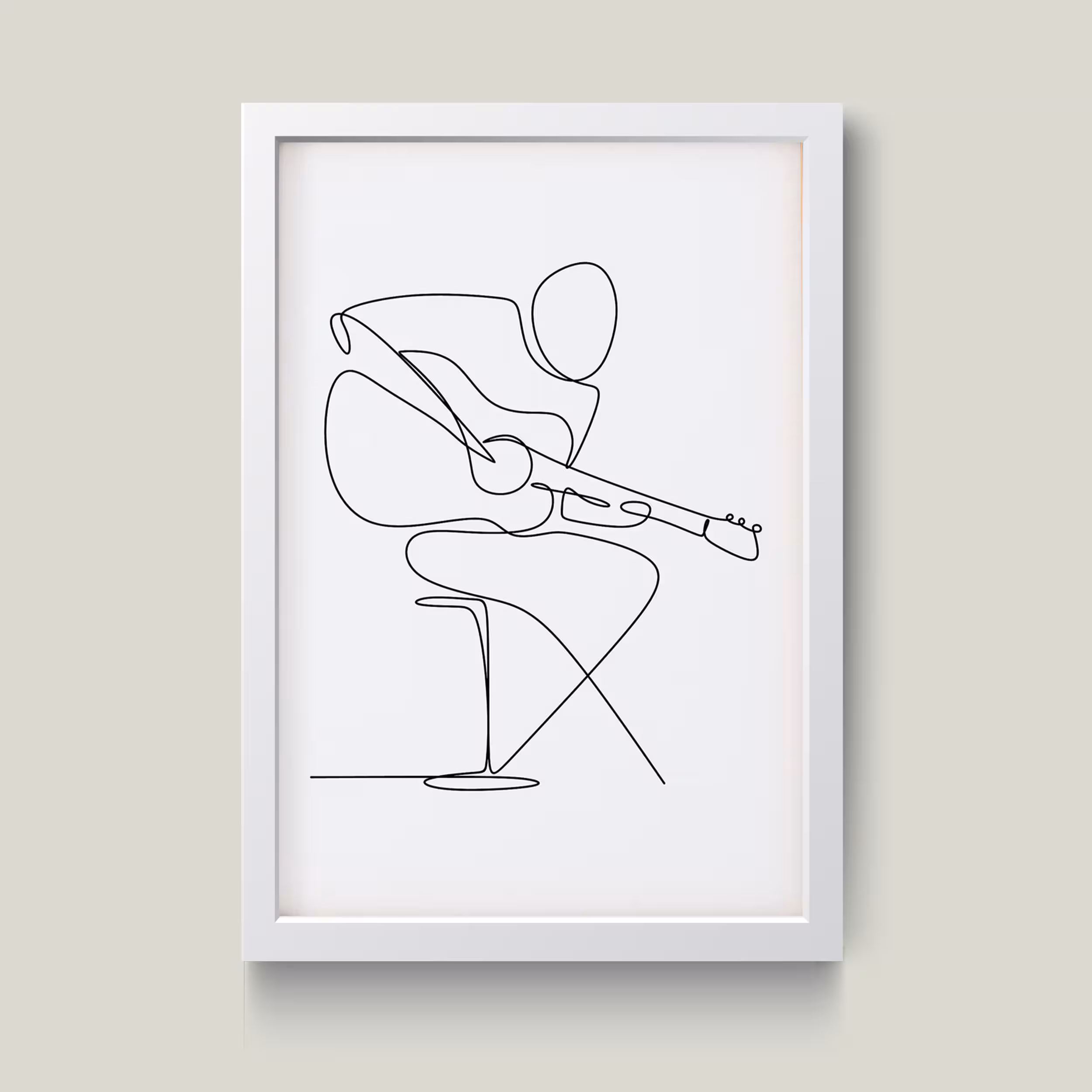 تابلو مدل گیتاریست Guitarist کد m2573-w