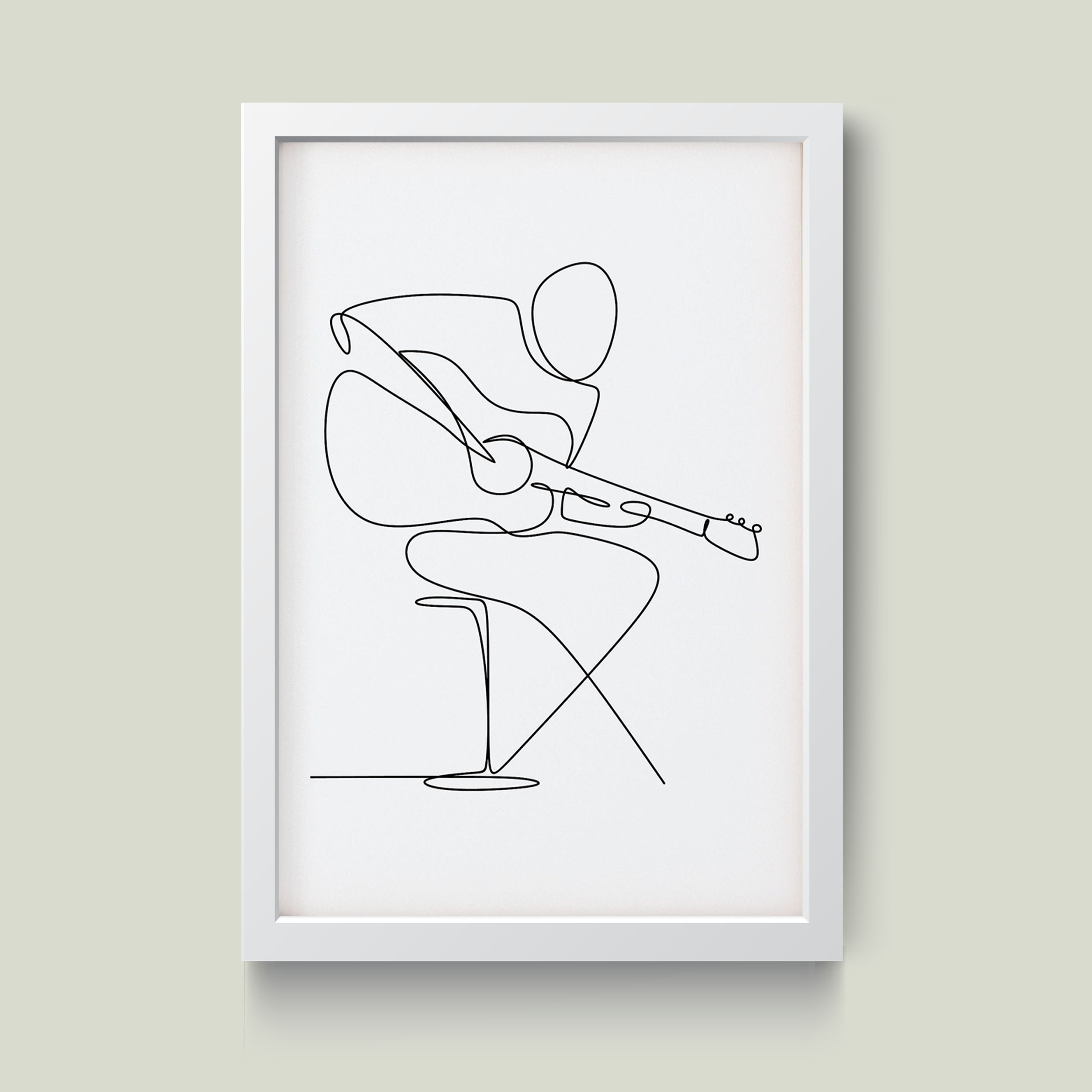 تابلو مدل گیتاریست Guitarist کد m2573-w