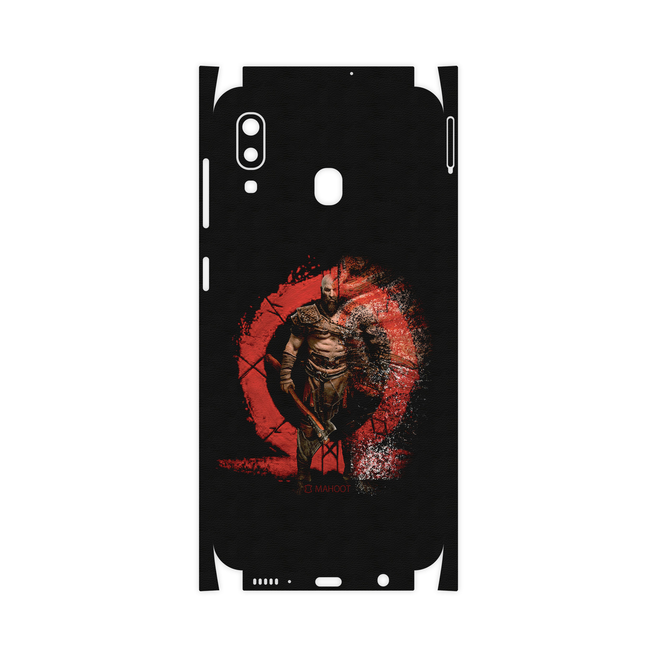 برچسب پوششی ماهوت مدل Full skin-GOD-OF-WAR-Game مناسب برای گوشی موبایل سامسونگ Galaxy A30