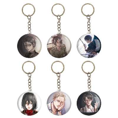 جاکلیدی خندالو مدل انیمه اتک آن تایتان Attack on Titan کد 1052B مجموعه 6 عددی