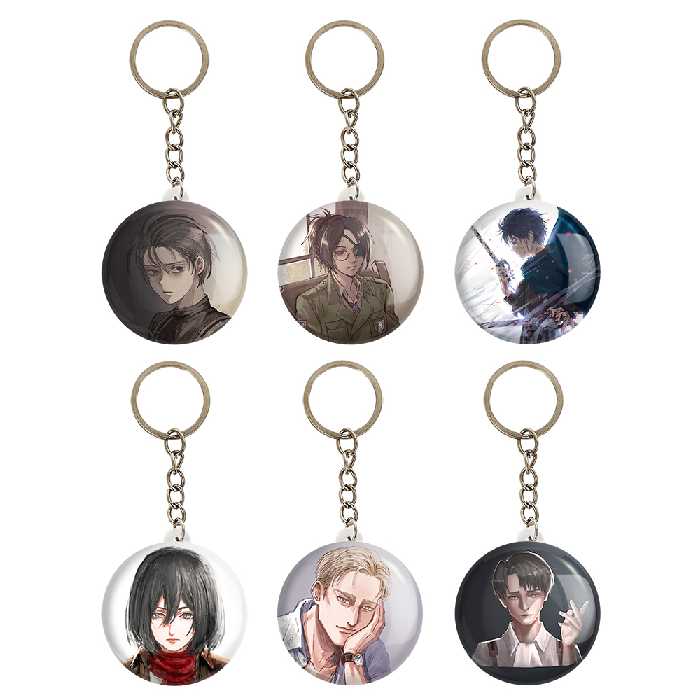 جاکلیدی خندالو مدل انیمه اتک آن تایتان Attack on Titan کد 1052B مجموعه 6 عددی