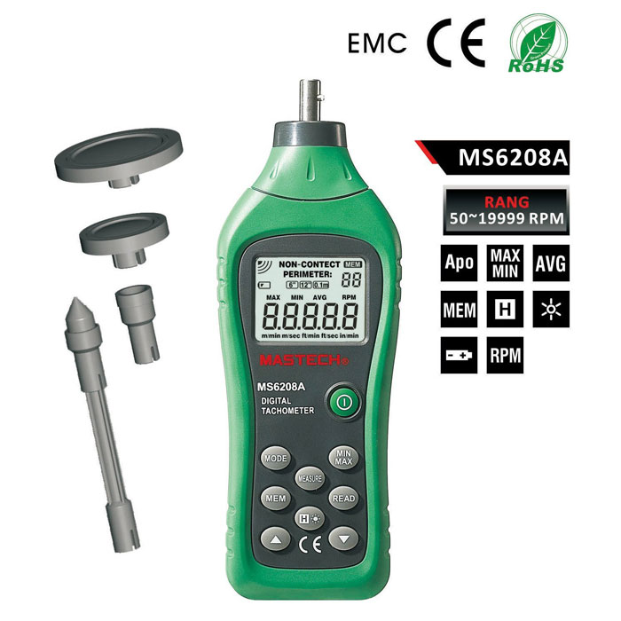 تاکومتر تماسی مستک مدل Mastech MS6208A