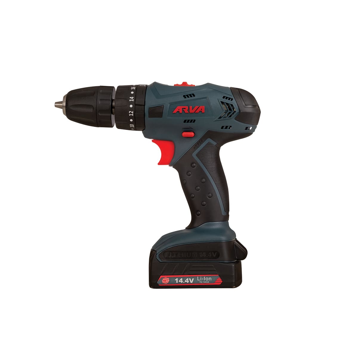 دریل پیچ گوشتی شارژی چکشی 14.4 ولت آروا مدل 5852 ا Arva