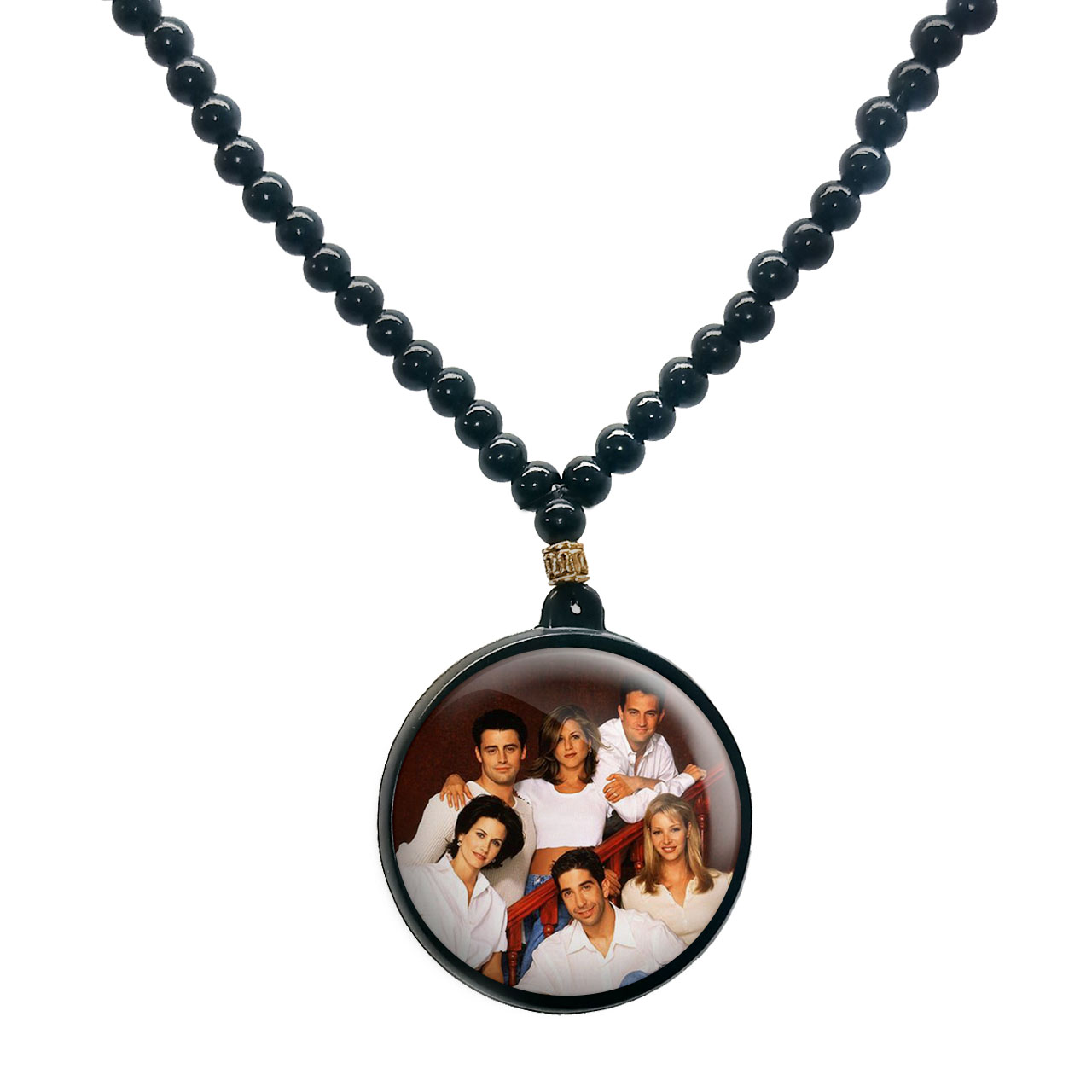 گردنبند پرمانه طرح فرندز کد pmd.18891 مدل دو طرفه