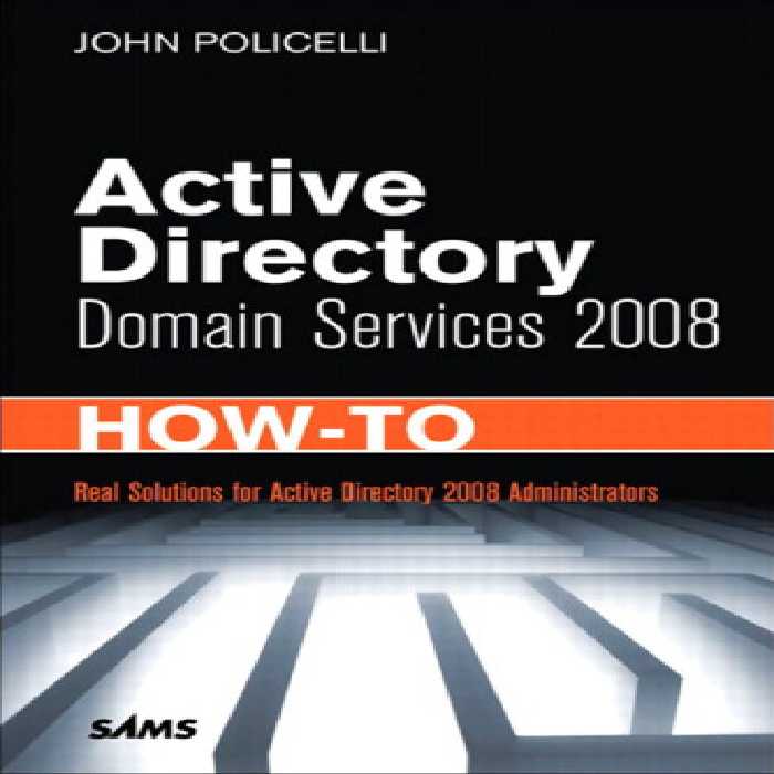 خرید و دانلود نسخه کامل کتاب Active Directory Domain Services 2008 How-To
