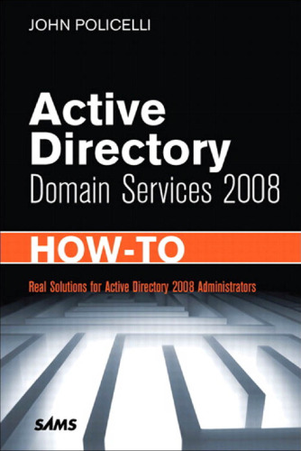 خرید و دانلود نسخه کامل کتاب Active Directory Domain Services 2008 How-To