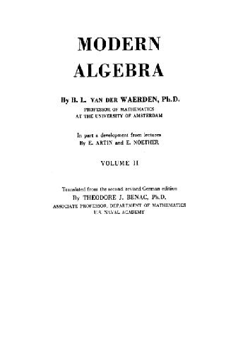 خرید و دانلود نسخه کامل کتاب Modern Algebra II