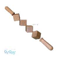 ماساژور غلتکی مکعب بزرگ چوبی