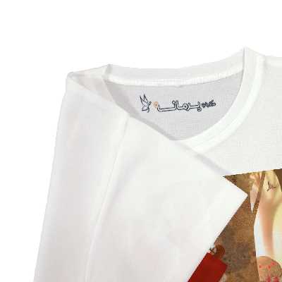 تی شرت آستین کوتاه بچگانه پرمانه طرح شنل قرمزی کد pmt.6234