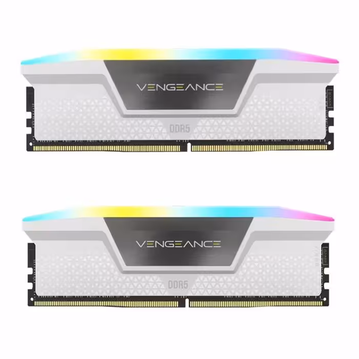 رم کورسیر VENGEANCE RGB White 32GB 16GBx2 6000MHz CL36 DDR5