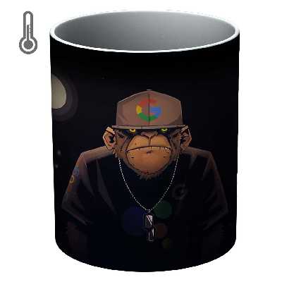 ماگ حرارتی مدل میمون رپر 0087 T Animal