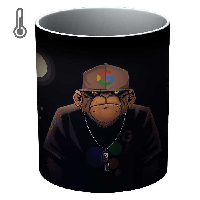 ماگ حرارتی مدل میمون رپر 0087 T Animal