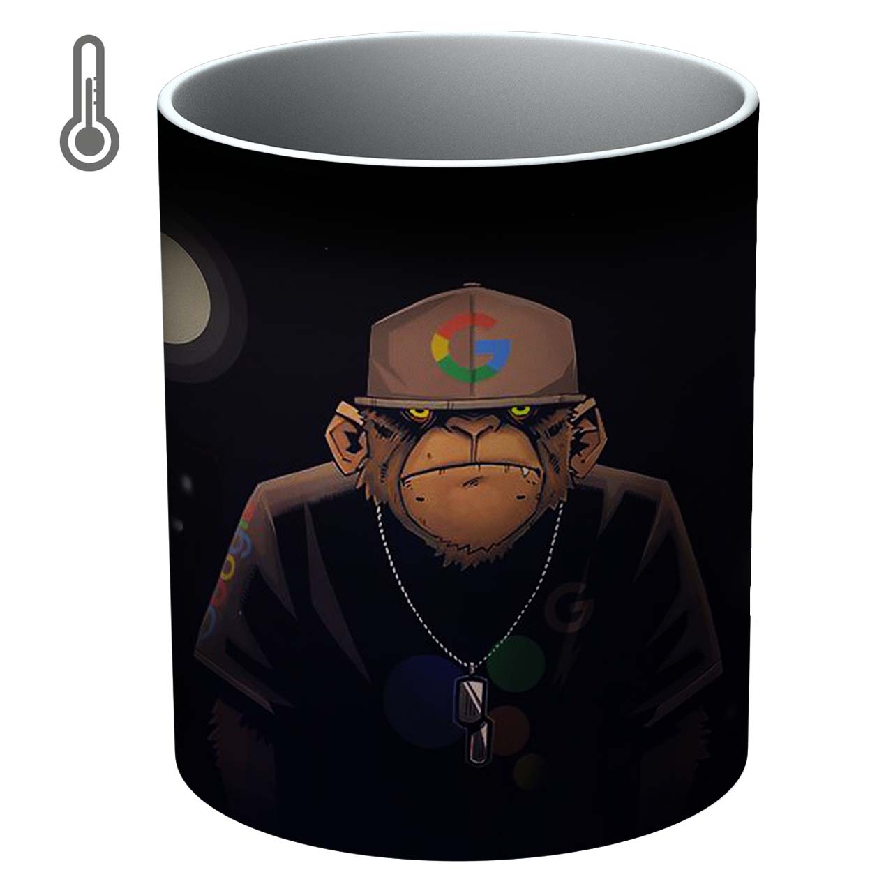 ماگ حرارتی مدل میمون رپر 0087 T Animal