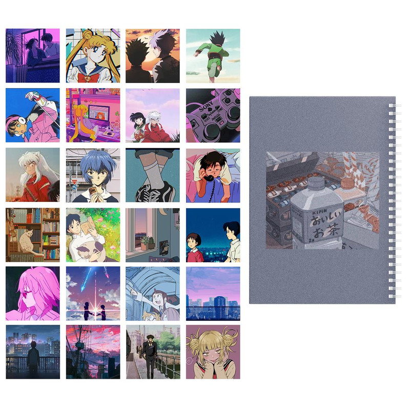  دفتر مشق باژیکان طرح انیمه پنتون 90s کد 20214508 به همراه فتوکارت مجموعه 24 عددی