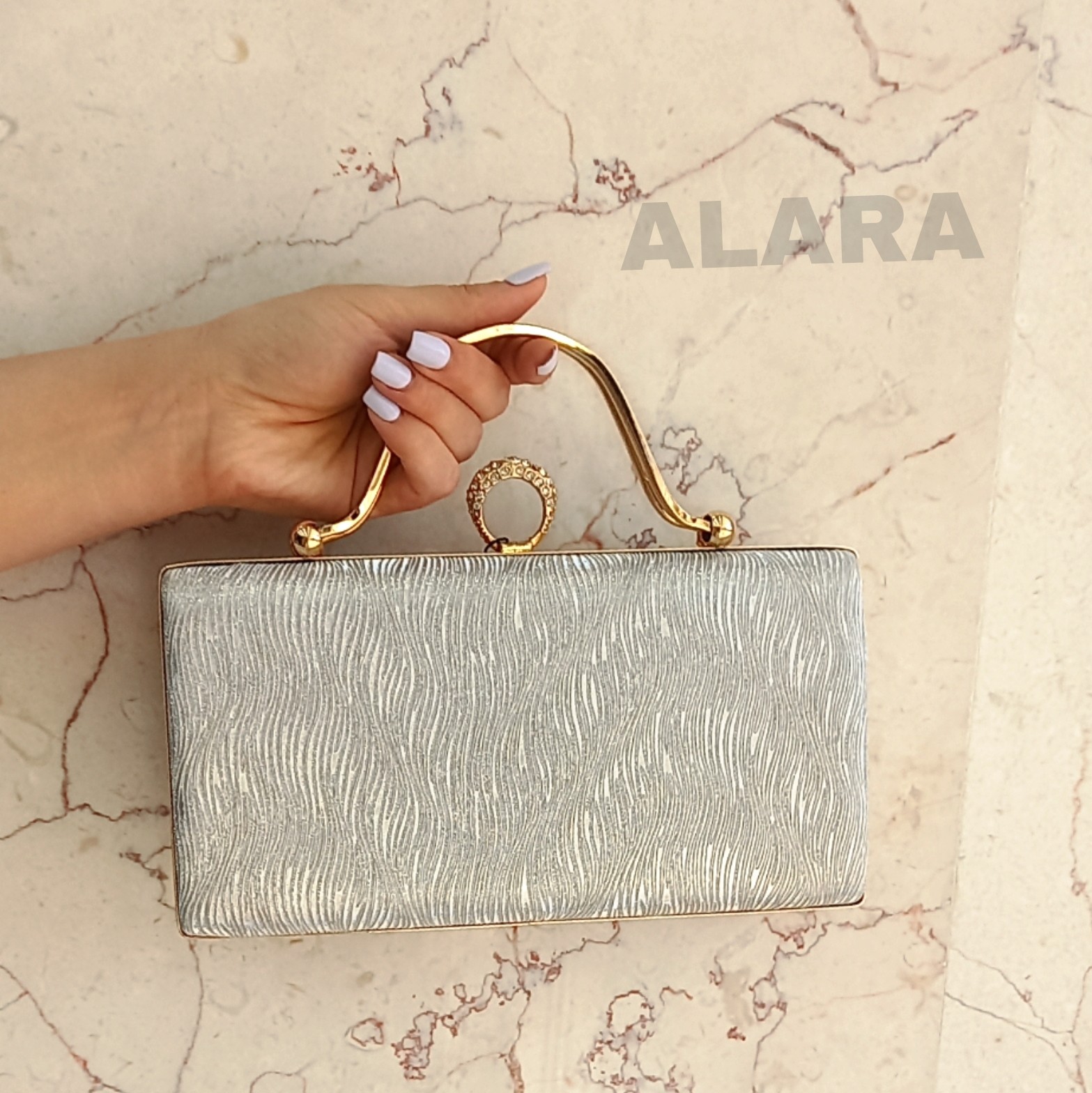 کیف مجلسی دسته نگین کاری شده
