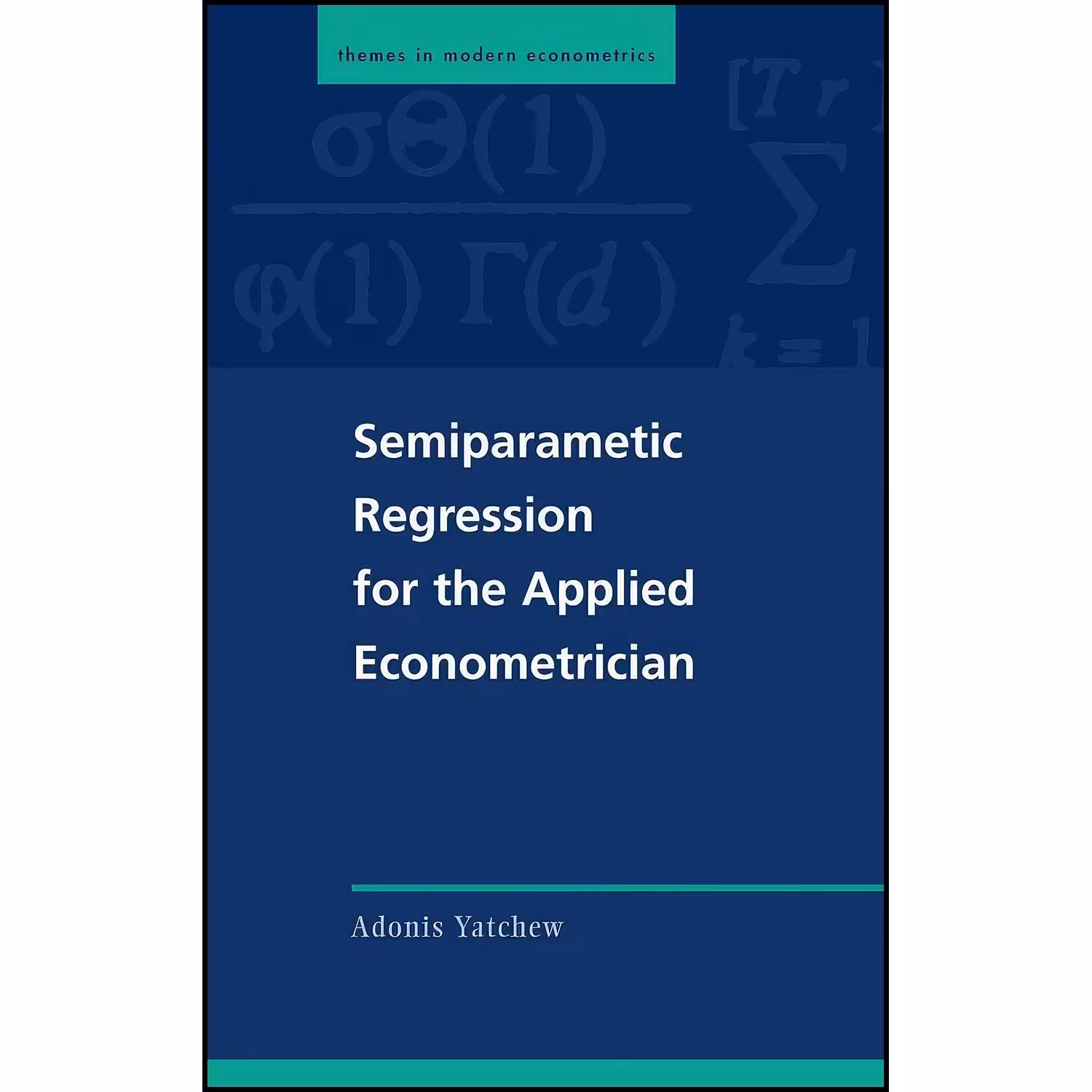 کتاب زبان اصلی Semiparametric Regression for the Applied Econometrician 