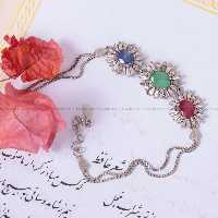 دستبند میکس زنانه کد 1754 - جواهری مشاهیر