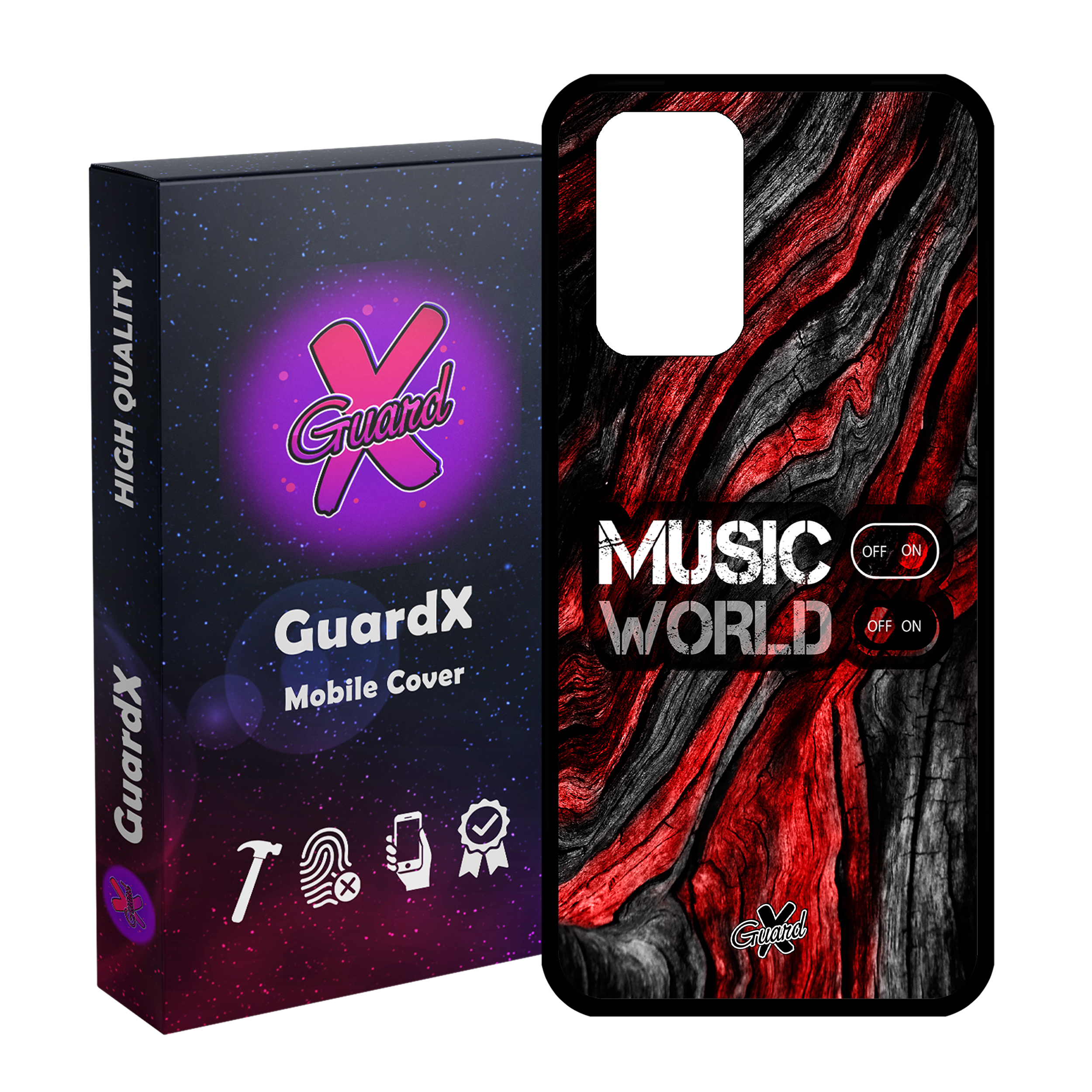 کاور گارد ایکس طرح Music مدل Glass10160 مناسب برای گوشی موبایل شیائومی Redmi Note 10 Pro / Note 10 Pro Max