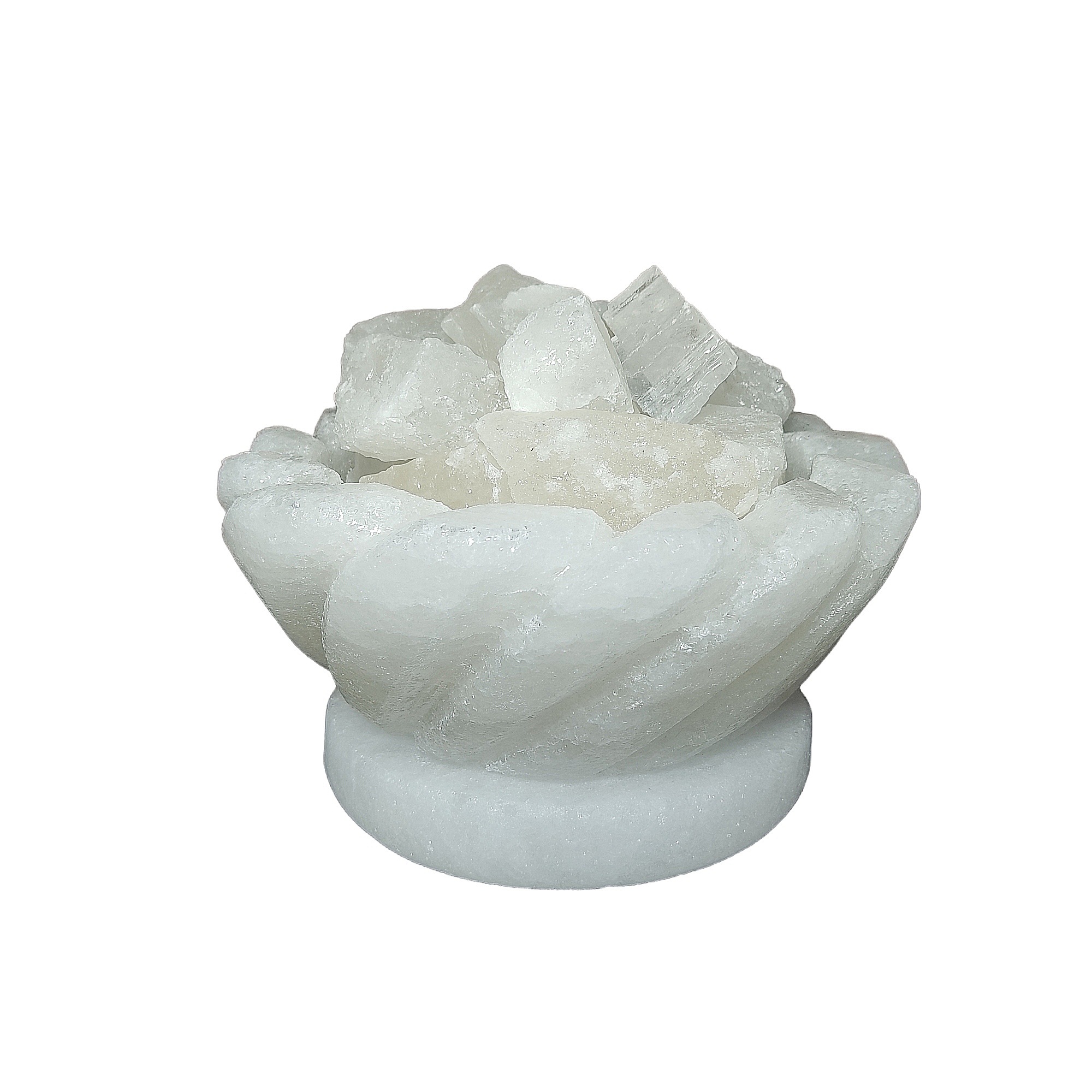 آباژور سنگ نمک مدل کاسه هلال دار ستاره ای کد 400