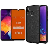 کاور مورفی مدل AG21 مناسب برای گوشی موبایل سامسونگ Galaxy A30 به همراه محافظ صفحه نمایش