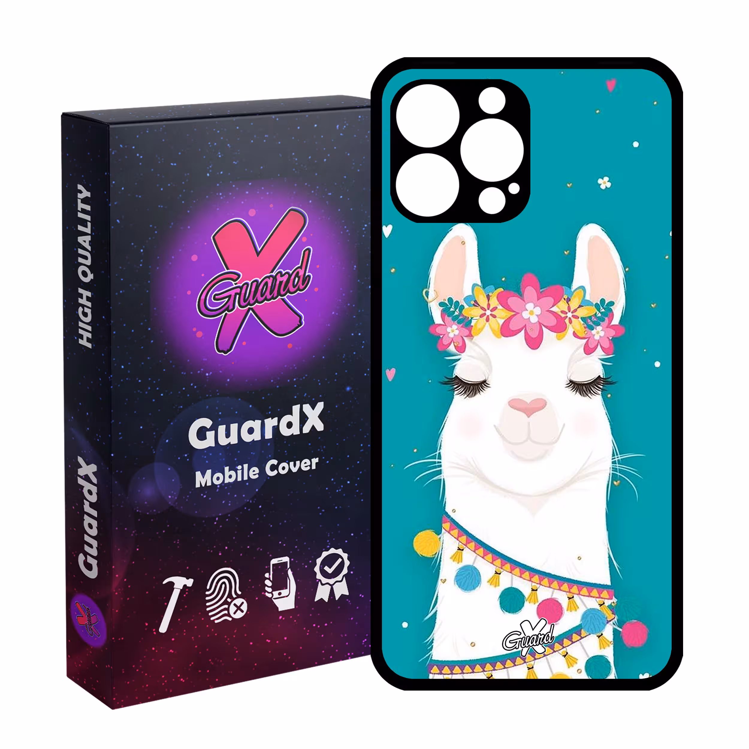 کاور گارد ایکس طرح Llama مدل Glass10017 مناسب برای گوشی موبایل اپل iPhone 13 Pro Max
