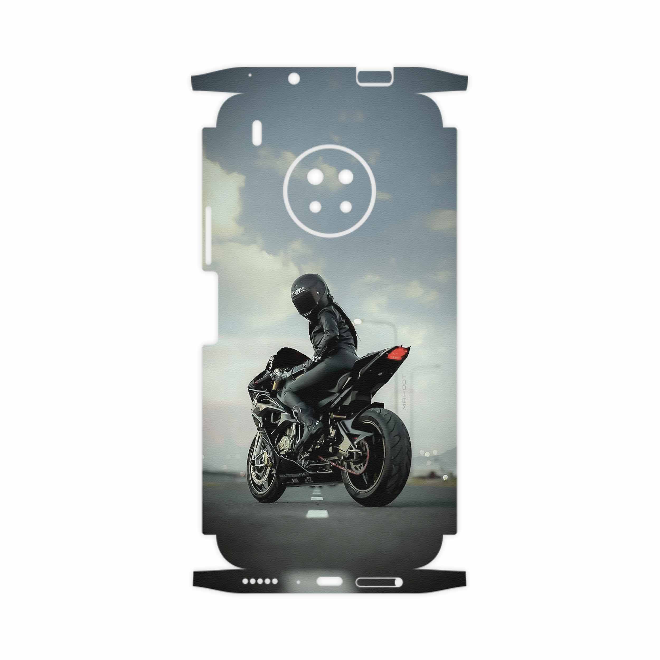 برچسب پوششی ماهوت مدل Motorcycling-FullSkin مناسب برای گوشی موبایل هوآوی Y9a