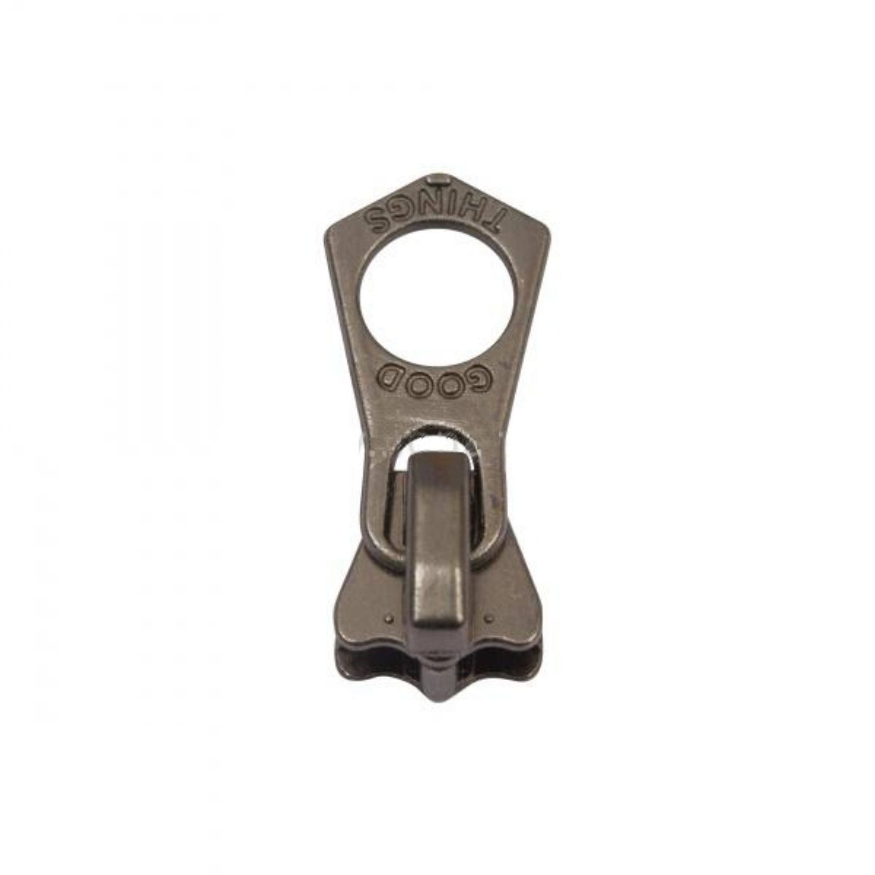 سرزیپ کاپشنی استخوانی شماره 5 دودی (بسته 10 عددی)