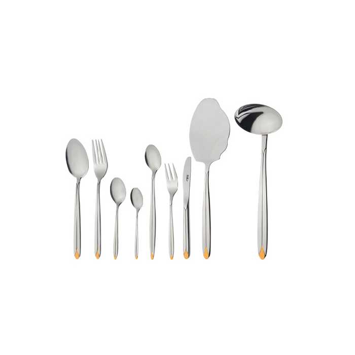 سرویس قاشق و چنگال 57 پارچه ناب استیل مدل پالرمو