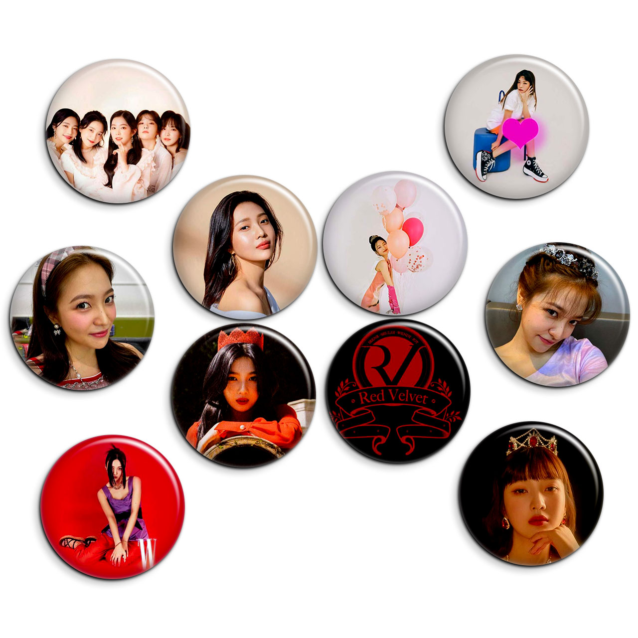 پیکسل پرمانه طرح red velvet کد pmg.5639 مجموعه 10 عددی