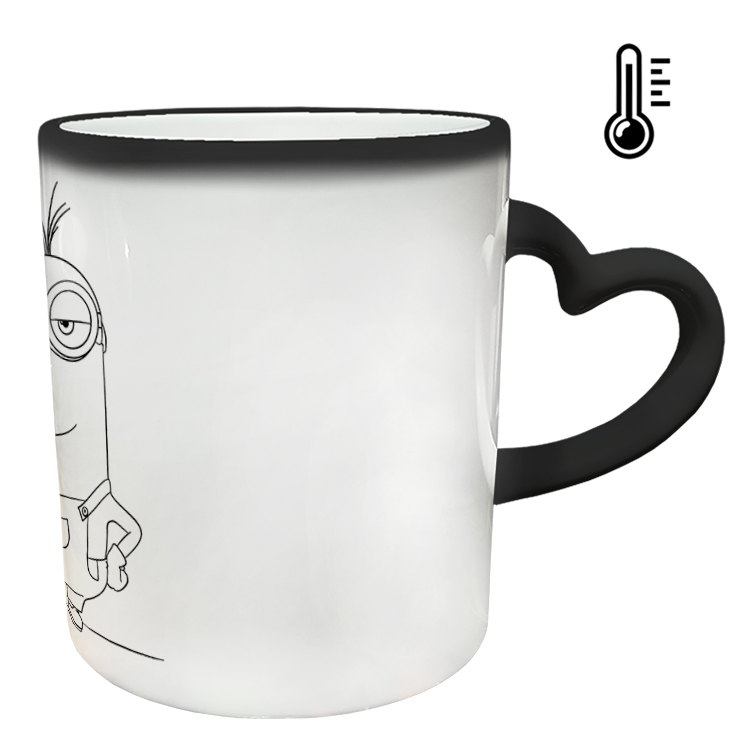 ماگ حرارتی مدل دسته قلبی طرح مینیون کد 96