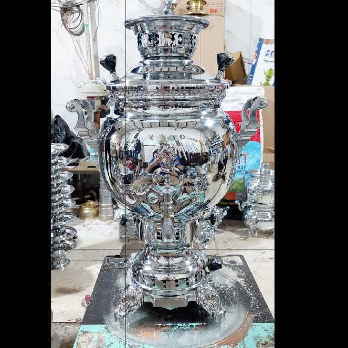 سماور6لیتری آوا  ساده برند اوژن مشهد  از تولید ب مصرف  قیمت مناسب