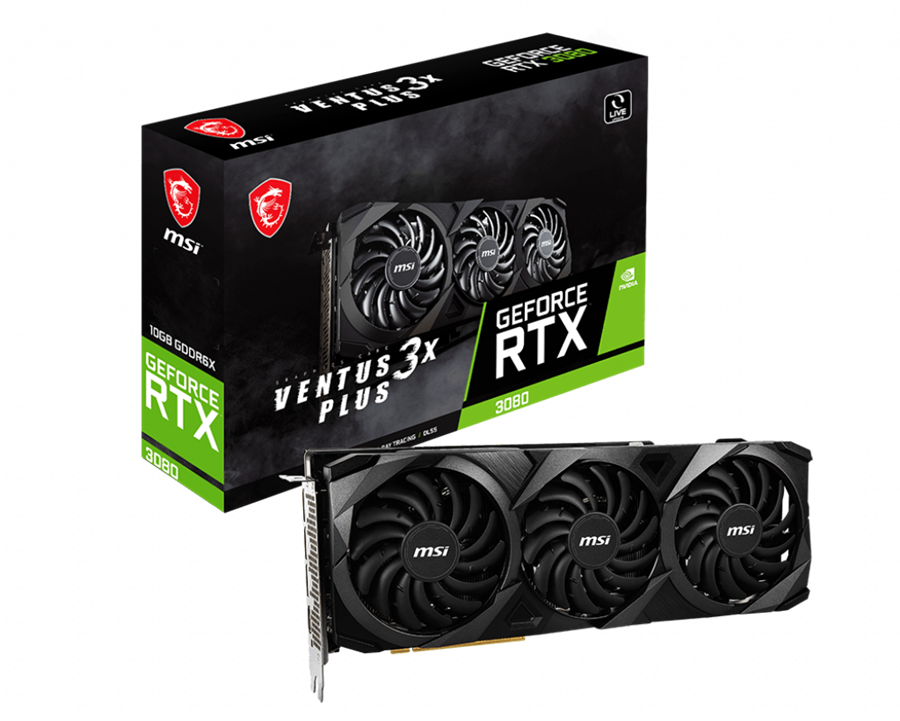 کارت گرافیک  ام اس آی مدل GeForce RTX™ 3080 VENTUS 3X PLUS 10G LHR حافظه 10 گیگابایت