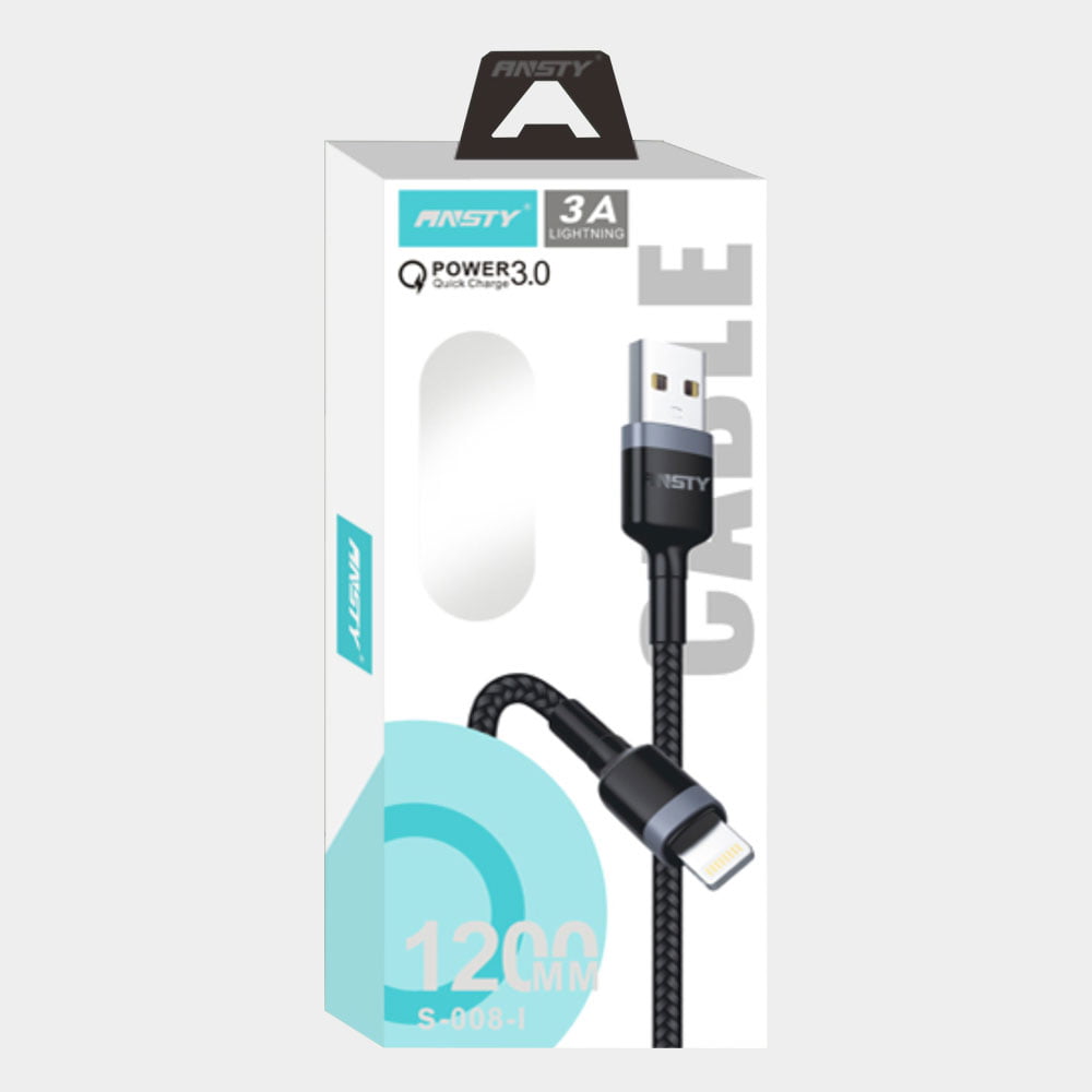 خرید کابل شارژ انستی 1.2 متری لایتنینگ - بهاری موبایل