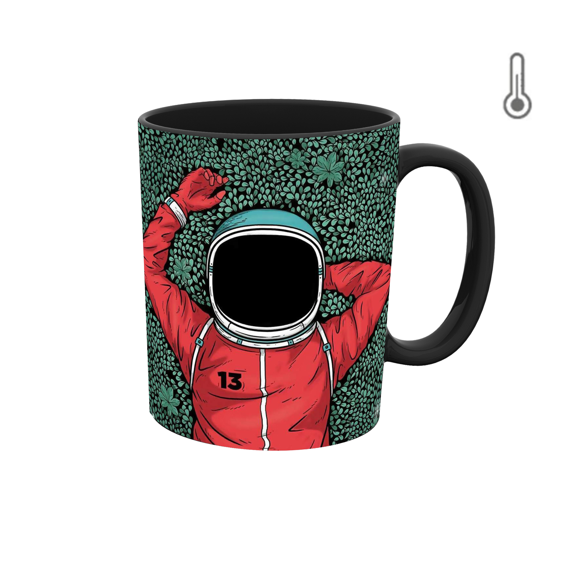 ماگ حرارتی طرح گرافیکی فضا کد 200 