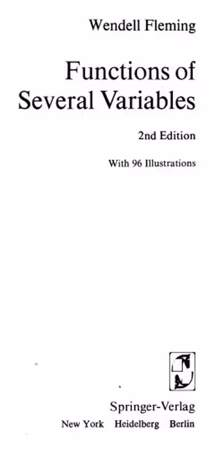 خرید و دانلود نسخه کامل کتاب Functions of several variables