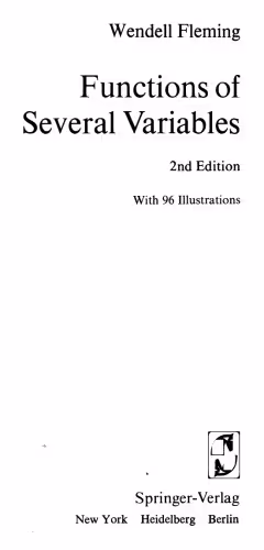 خرید و دانلود نسخه کامل کتاب Functions of several variables