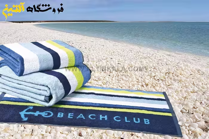 حوله دستی برق لامع مدل بیچ کلاب 40×80
