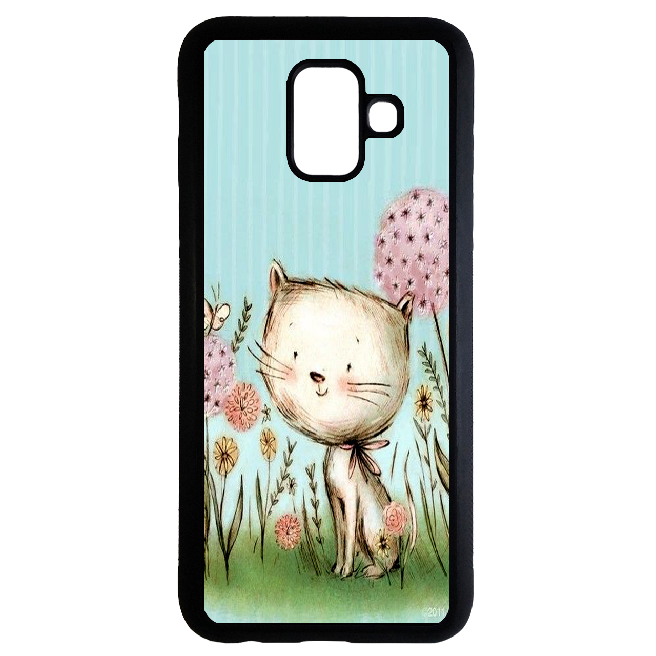 کاور طرح گربه کد 1105408721 مناسب برای گوشی موبایل سامسونگ galaxy a8 plus