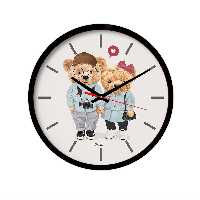 ساعت رومیزی راویتا مدل تدی کد 3435 در رنگ های مشکی و سفید