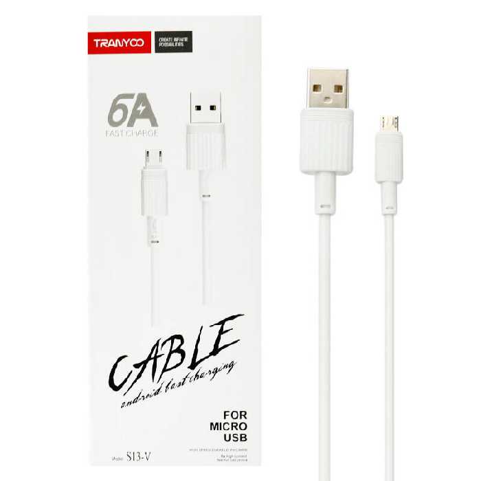 کابل تبدیل USB به microUSB ترانیو مدل S14-V8 طول 1 متر