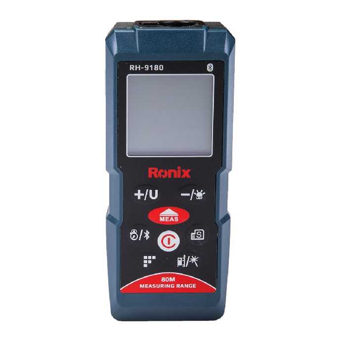 متر لیزری 80 متری بلوتوث ساخت تایوان رونیکس مدل RH-9180