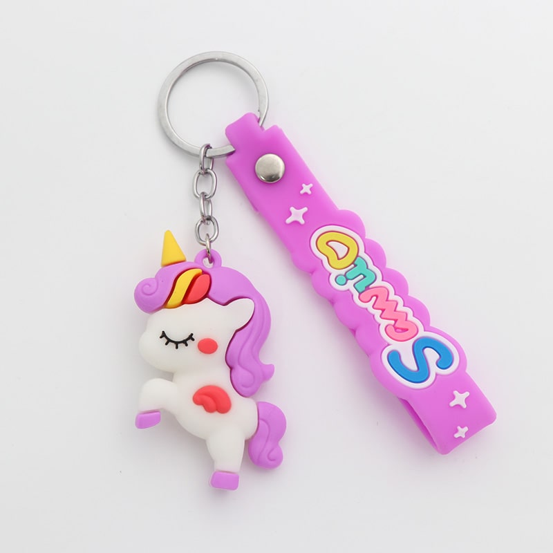 سرکلیدی اسب تک شاخ بنفش سیلیکونی 32774