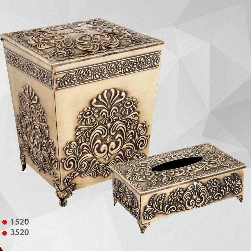 ست سطل و جای دستمال کاغذی مدل H521