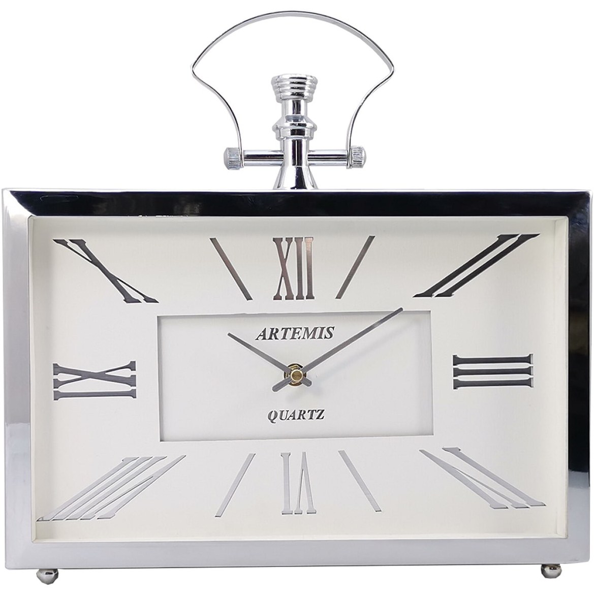 ساعت رومیزی آرتمیس کد 2032 Light White silver سفید نقره ای روشن